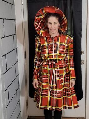 REAL LATEX by DAWNAMATRIX Hooded Coat Sz L